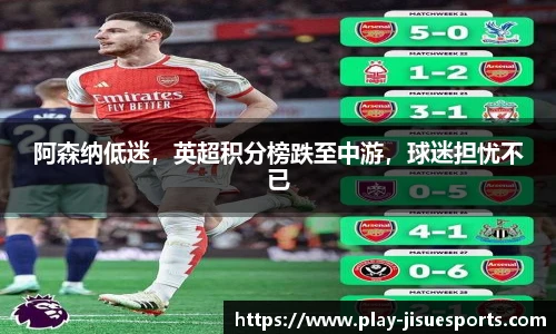 阿森纳低迷，英超积分榜跌至中游，球迷担忧不已